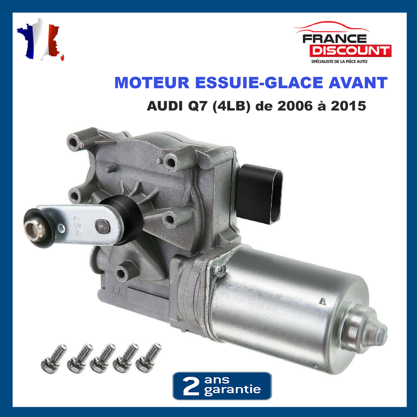 Moteur essuie-glace avant Audi Q7 4LB compatible avec références 4L1955603 et 4L1910113
