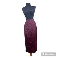 Vintage Bridal Jessica McClintock Plum Long Skirt w/ Pleated Back