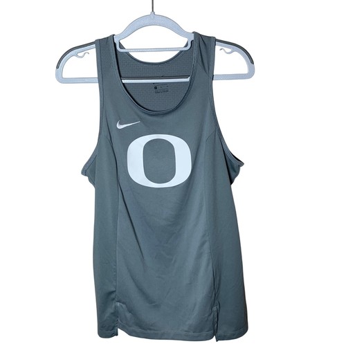 Nike Oregon Ducks Tank Top Unisex Medium Gray Dri-FIT Excellent Running Training