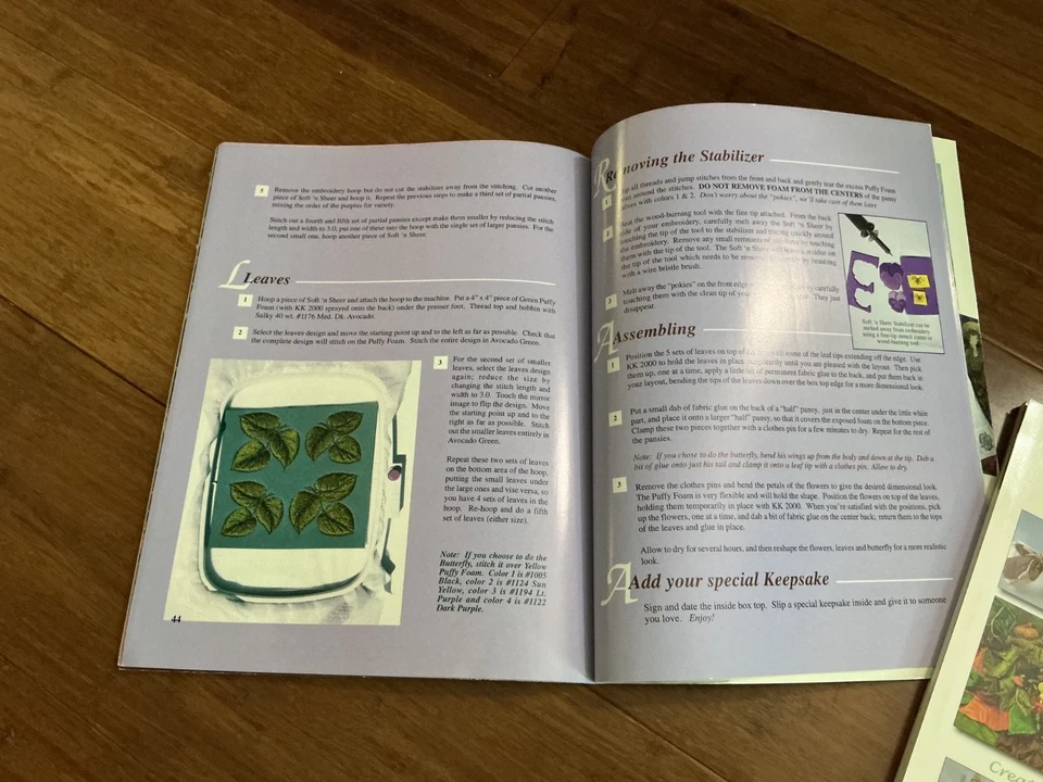 Set of 3 Sulky Secrets books for Embroidery, Stabilizing, & Decorative Threads - Image 3 of 4