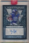 JUSTIN JEFFERSON 2022 PANINI OBSIDIAN LIGHTNING STRIKE AUTOGRAPH SP AUTO #09/50