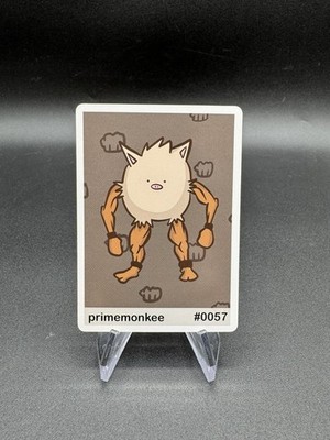 Primape - Primemonkee #057 Pookiemoot Series 1 Custom Fan Art Pokemon