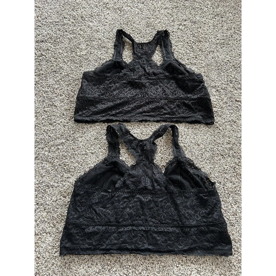 LOT of 2 TORRID CURVES sz 3 3X BRALETTE BRA Lace Wireless Semi-Sheer PRETTY Z24 - Image 4 of 4