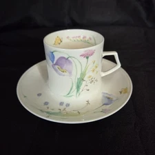 HTF Mikasa Felicia Cup & Saucer Set Multiple Available Floral Coffee Tea 