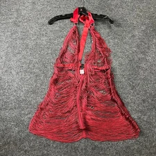 THISTLE AND SPIRE Fringe Benefits Slip Women's Size XS/S Ruby