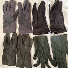 Lot Of 4 Vintage Leather And Driving Gloves