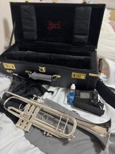 Bach Stradivarius Trumpet 180ML37SP Silver Bb Mouthpiece Tuner Brass instrument