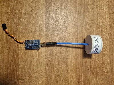 Mateksys VTX-1G3 mit Truerc 1.3Gh Side Feed Antenne. Matek 1.2gh vtx