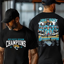 Jacksonville Jaguars 2025 AFC South Champions Two TShirt
