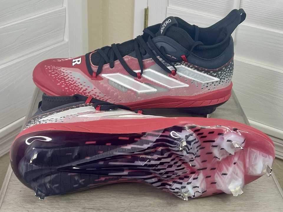 Adidas Adizero Afterburner ‘Rutgers University’ - Baseball Cleats - Men’s 12.5 - Image 4 of 4