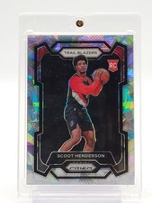 SCOOT HENDERSON 2023-24 PRIZM CRACKED ICE ROOKIE #141 TRAIL BLAZERS Q2227