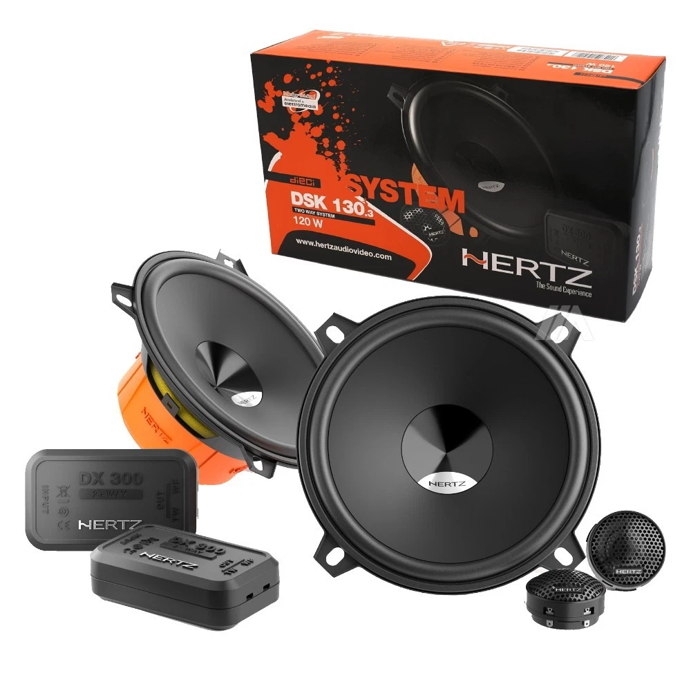 Altoparlanti per auto premium NVX® VSP4 da 10 cm circa, 450 W max, 150 W RMS, coassiali a 2 vie con tweeter a cupola in seta da 2,5 cm circa e crossover