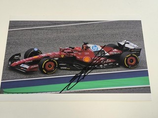 CHARLES LECLERC SIGNED 2025 SCUDERIA FERRARI F1 20x30 SEASON 2025 II