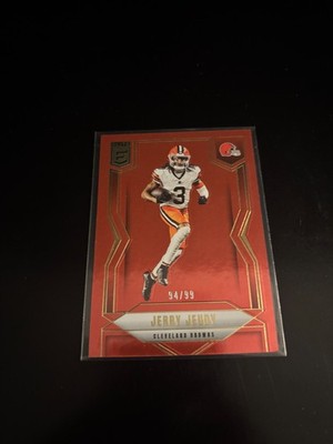 Jerry Jeudy 2025 Donruss Elite Red /99 Browns 40
