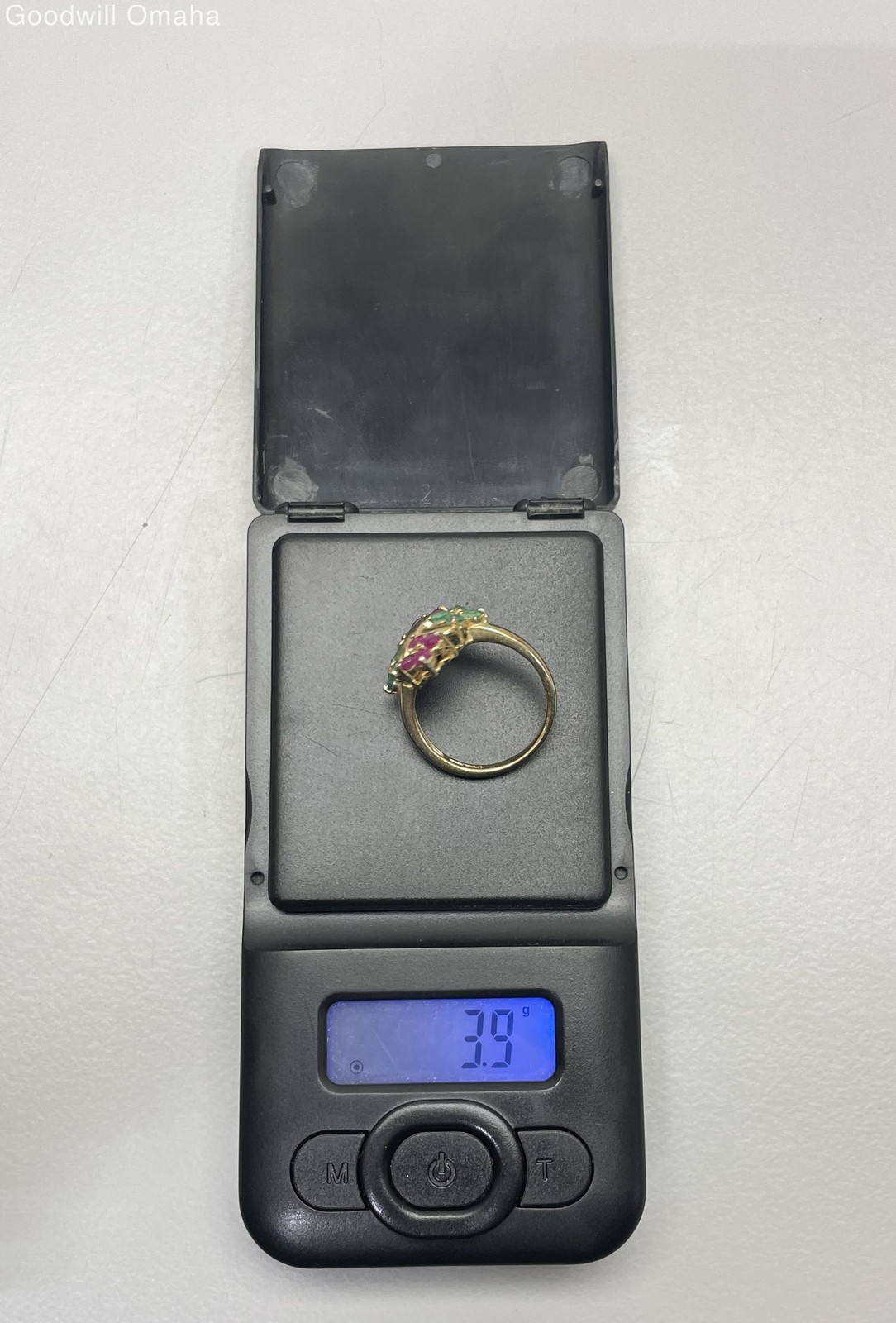 Gold Plated Sterling Silver Emerald/Ruby Gemstone… - image 9