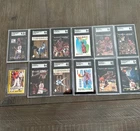 Michael Jordan 11 Card SGC Graded Lot With One Raw Promo Card