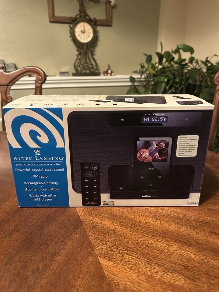 Sistema de altavoces portátil de carga Altec Lansing InMotion IM600 iPod radio FM FUNCIONA Foto 2 de 4