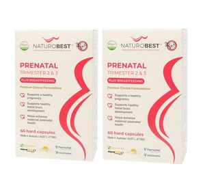 2 x NaturoBest Trimestre prénatal 2 & 3 Plus Allaitement maternel 60 Capsules