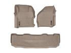 WeatherTech FloorLiner for 1999-2007 Ford Super Duty - 1st & 2nd Row, Tan