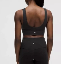 Lululemon Sports Bra Sz 6 Womens Black  Reversible Align Nulu