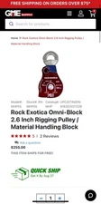Rock Exotica Omni-Block 2.6 Inch Rigging Pulley / Material Handling Block