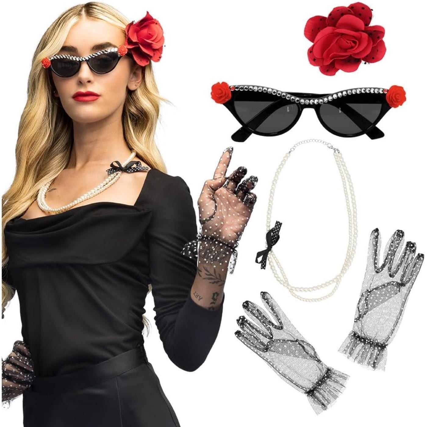 Boland - 50s Retro Accessory Set - Women