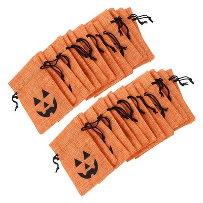 50 Pcs Sacs À Biscuits Halloween Fournitures De Fête D'Halloween - Photo 1/4