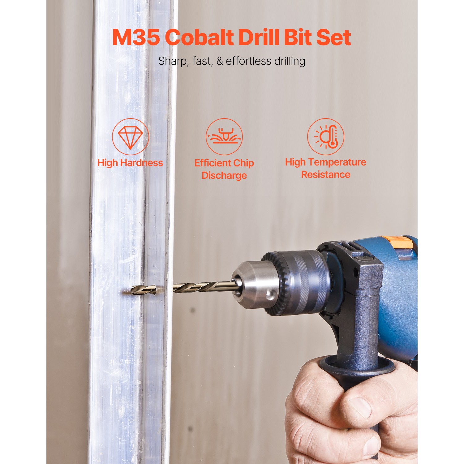 Cobalt Drill Bit Set 29 Pcs M35 High Speed Steel Cobalt Drill Bits ...