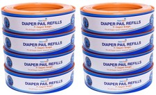 ChoiceRefill Compatible with Diaper Genie 325 Count Pack of 8 , multi-color