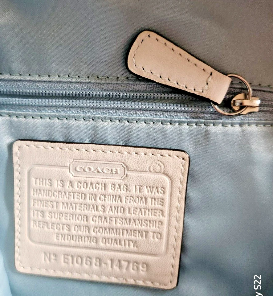 Bolso de Hombro Coach Kristin Hobo con Mango Cartera Marfil/Blanco Cartera Bolso de Mano Foto 4 de 4