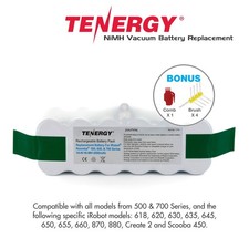Tenergy 4500mAh Replacement NiMH Battery for Roomba 500 600 700 800 Series