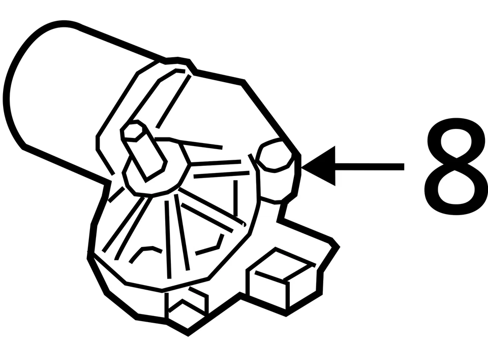 2015 MERCEDES-BENZ GL450 Front Windshield Wiper Motor OEM 93000 Miles - Image 4 of 4