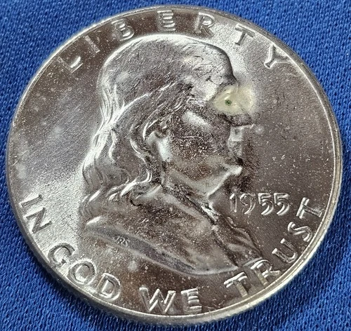 A 1955 Franklin Half Dollar BU Nice Blazer!!!