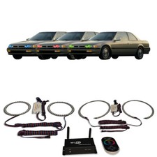 Rgb Multi Color Wifi Headlight Halo Kit For Honda Accord 90-93