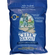 Light Grey Celtic Sea Salt, Resealable Bag, Additive-Free, Gluten Free, 5 Lb