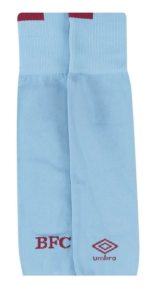 CALCETINES GRANDES UMBRO 2019-20 BURNLEY CLARET AZUL 10-13 NUEVOS EN PAQUETE Foto 3 de 3