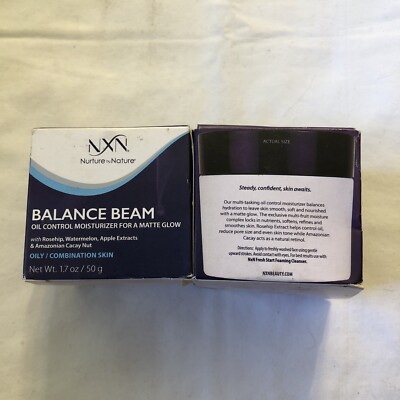 2x NXN Balance Beam Oil Control Moisturizer For Matte Glow 1.7oz