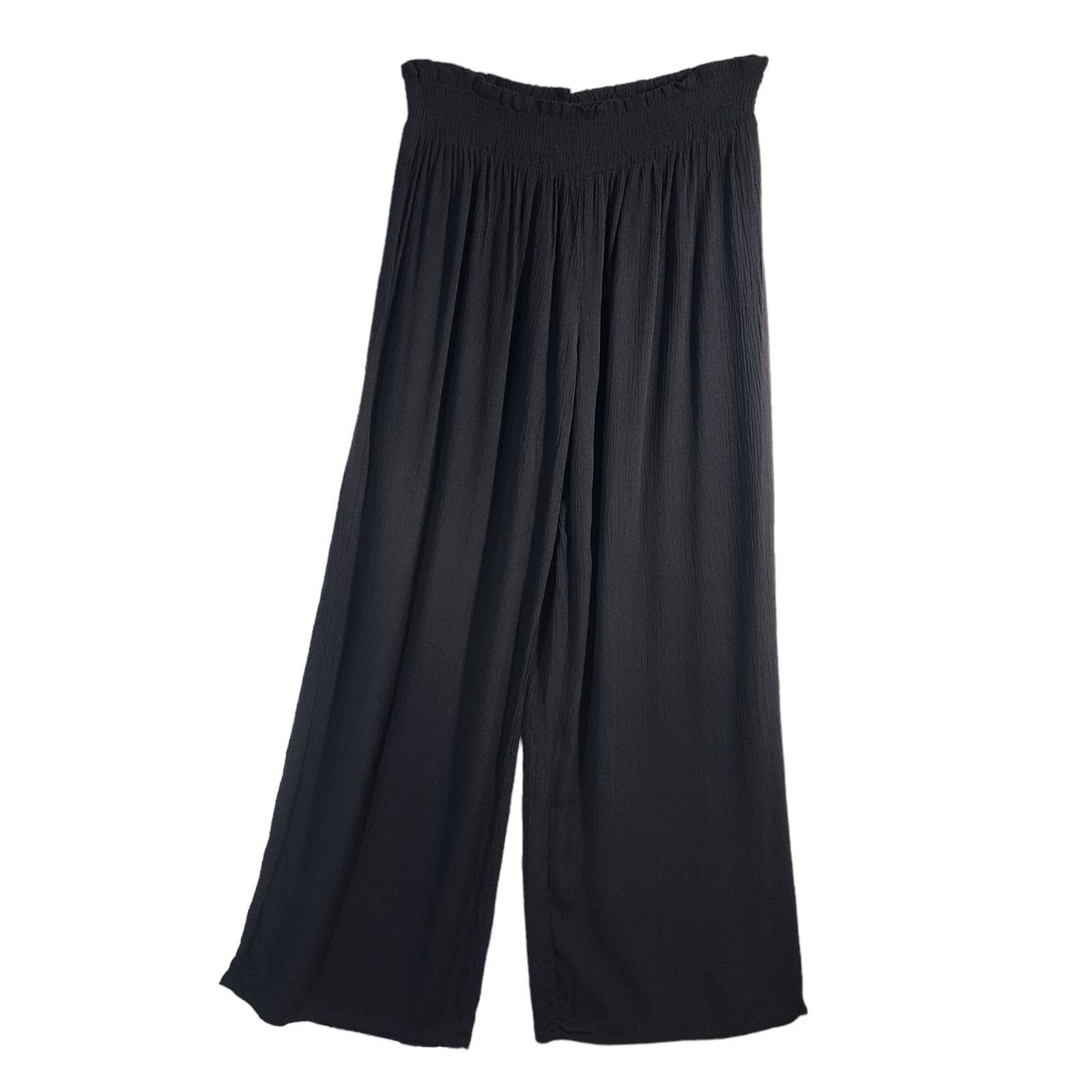 West Loop Womens Wide Leg Palazzo Pants Gauzy Semi Sheer Black M XXL eBay