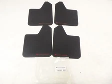 Set of 4 Rally Armor Basic Universal Mud Flaps with Red Logo MF12-BAS-RD No HW
