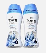 2 Pack Downy Light Ocean Mist In Wash Scent Booster 5.7 oz  Lasting Freshness