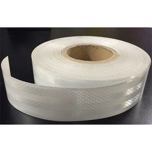 Reflective Tape White (Sold By The Metre) 50mm Wide - Picture 1 of 1