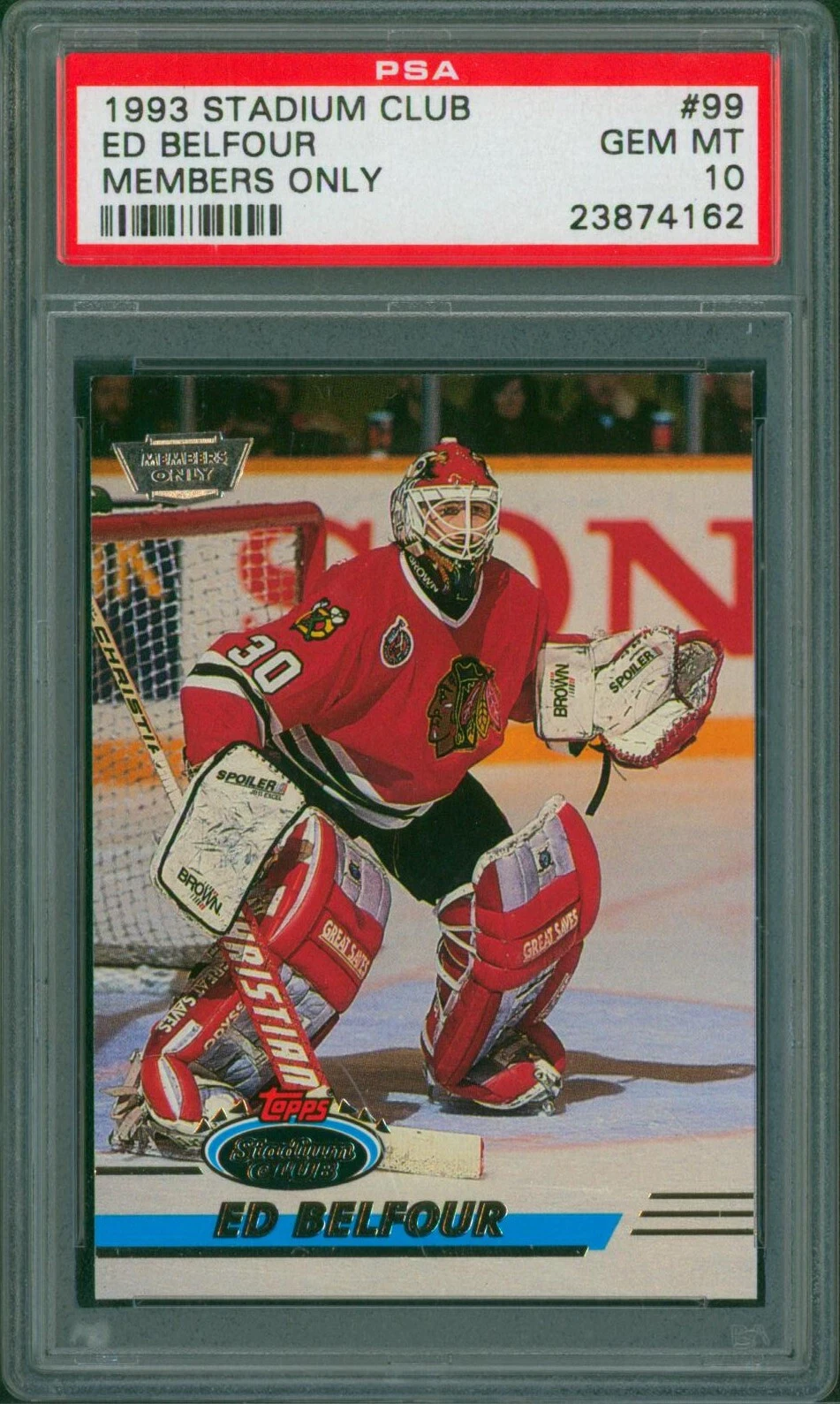 Ed Belfour trading card