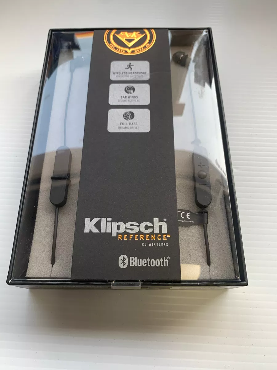 Klipsch R5 Wireless Bluetooth Headphones With 3 Buttons Remote And Mic Black