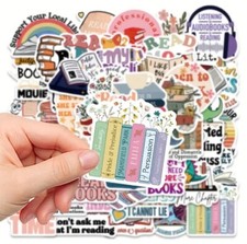 10pcs Book Lovers, Romance, Library Love Stickers- Scrapbook, Journaling Diary