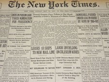 1920 MAY 30 NEW YORK TIMES - DEBS IN PRISON GARB TAKES NOMINATION - NT 8678
