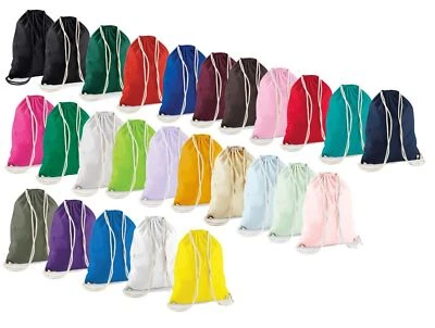 Cotton Sac De Gym Avec Cordon Drawstring Pour Chaussures Danse - Photo 1/3