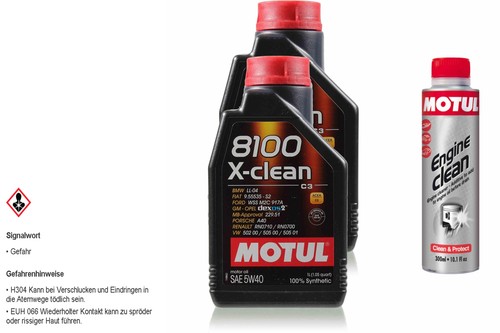 Motul 5W-40 1 Litro Olio Motore Motul 8100 X-clean 5W-40 1L - Sintetico, Dexos2, MB 229.51, Per Opel, VW, BMW, Renault Nolan X804 Rs - Foto 2