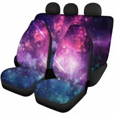 Galaxy Sky Car Seat Front Rear Full Covers Set Auto Accessorie Universal Decor Galaxy Sky Car Seat Front Rear Full Covers Set Auto Accessorie Universal Decor
