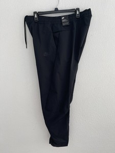 Nike Sportswear Woven Pants Men's Black Tapered Legs AR3221-010 NWT | eBay