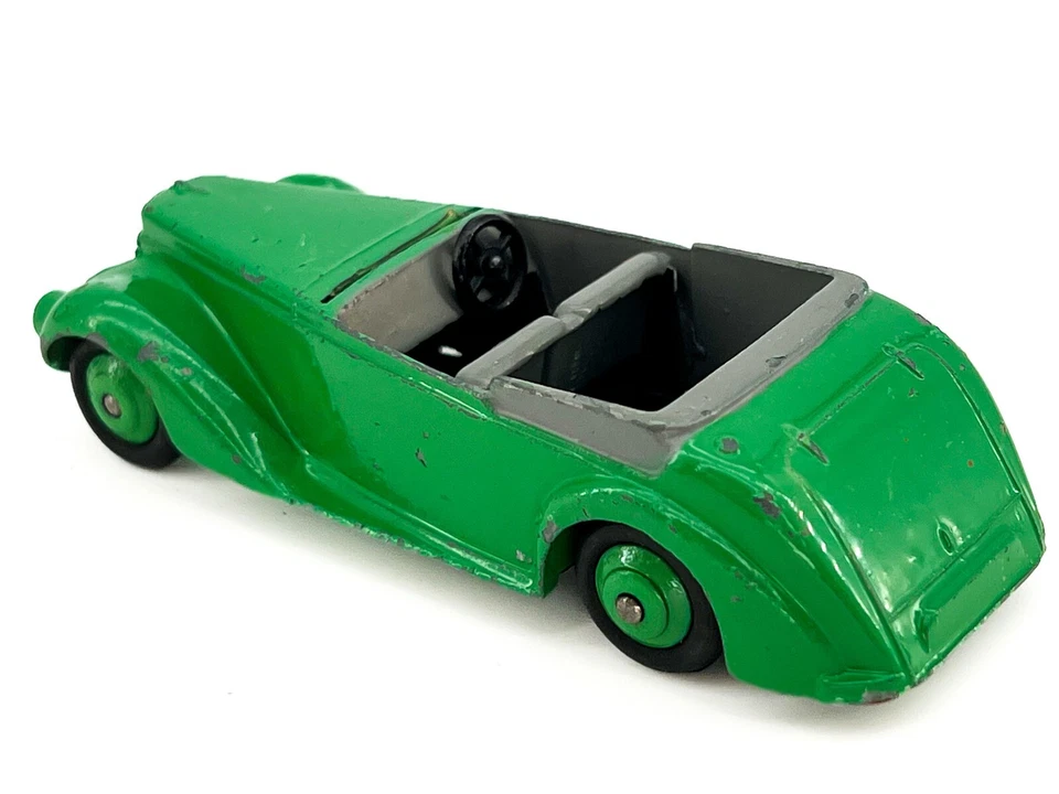 Vtg Dinky Toys Car #38e Green Armstrong Siddeley Coupe Lt. Green Hubs Nice LQQK! - Image 4 of 4